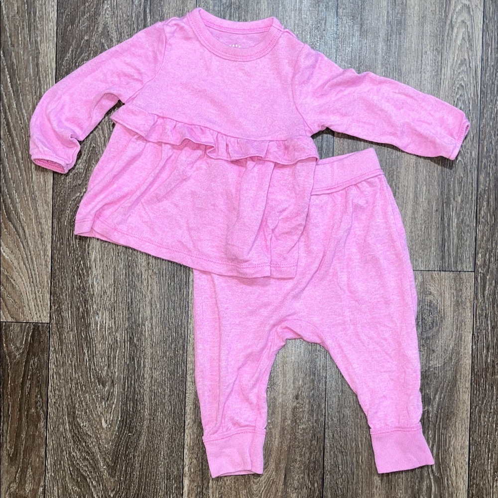 Pink Ruffle Baby Loungewear